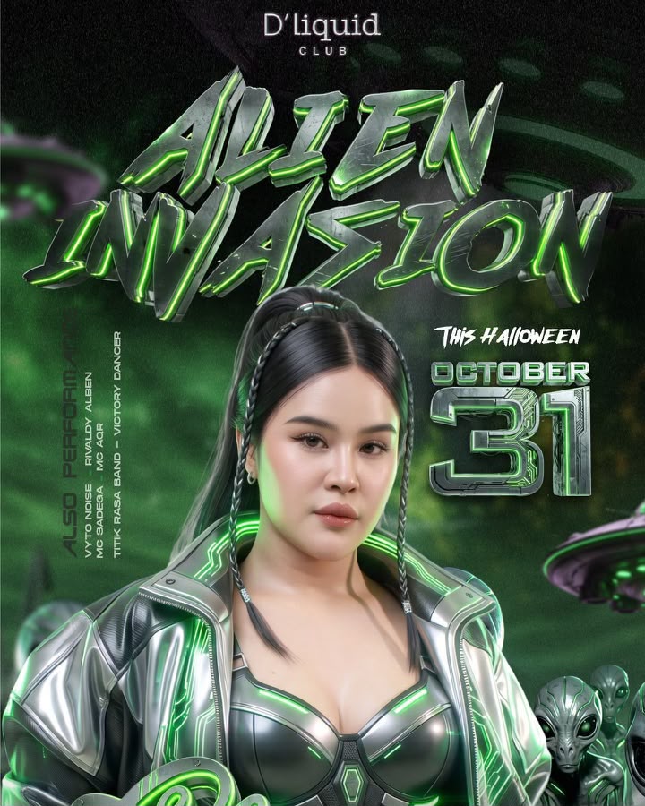 Halloween di Kendari, D’Liquid Usung Konsep Invasi Makhluk Luar Angkasa Halloween di Kendari, D’Liquid Usung Konsep Invasi Makhluk Luar Angkasa
