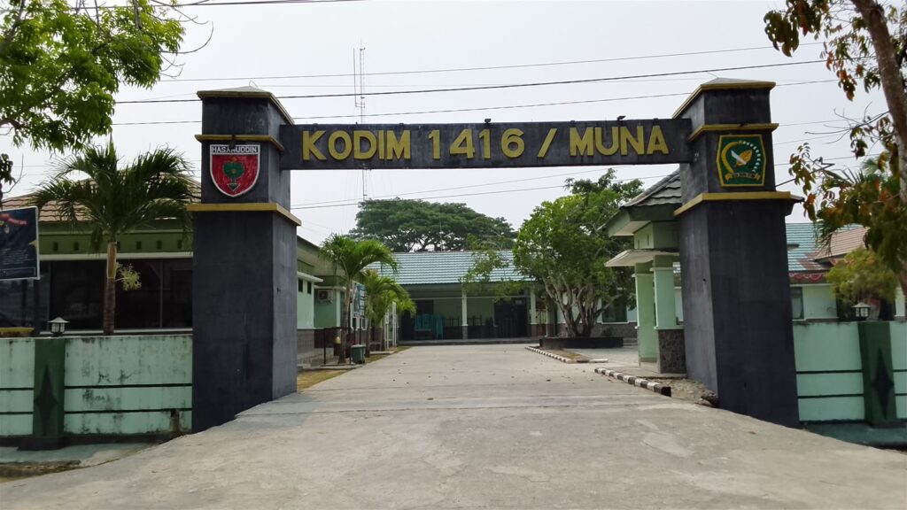 Komando Distrik Militer (Kodim) 1416/Muna di Kabupaten Muna, Sulawesi Tenggara (Sultra).