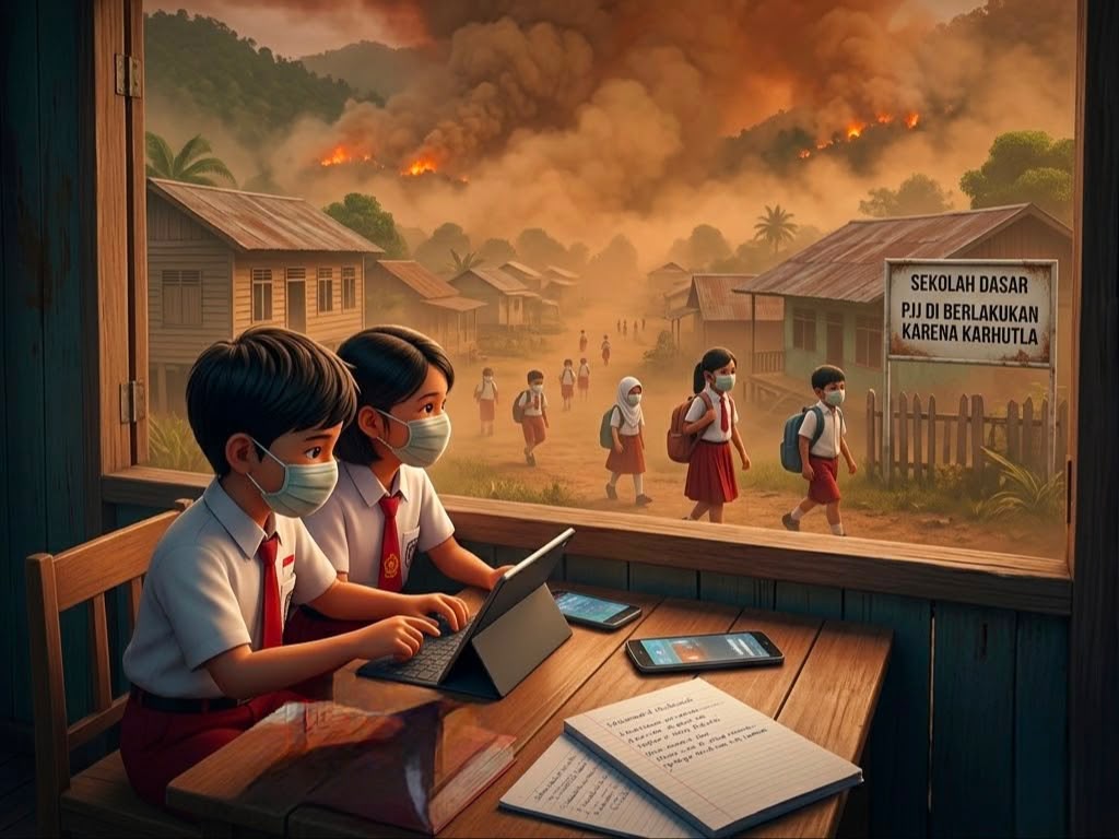 Koltim Kembali Terapkan Sekolah Daring hingga 20 Oktober Imbas Kabut Asap Karhutla Koltim Kembali Terapkan Sekolah Daring hingga 20 Oktober Imbas Kabut Asap Karhutla