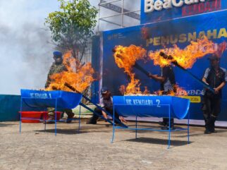 3 Juta Batang Rokok Ilegal Dimusnahkan Bea Cukai Kendari, Ada Merek Boss dan Smith